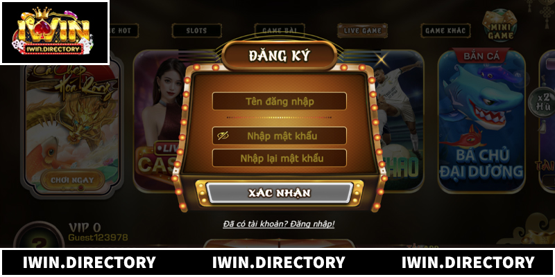 Hướng dẫn quy trình tham gia tại Iwin